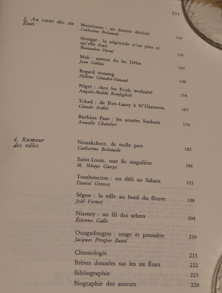 PAYS DU SAHEL DU TCHAD AU SENEGAL DU MALI AU NIGER / HORS SERIE AUTREMENT 1994