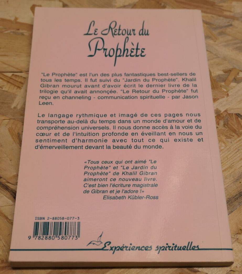 LE RETOUR DU PROPHETE / KHALIL GIBRAN / 1991