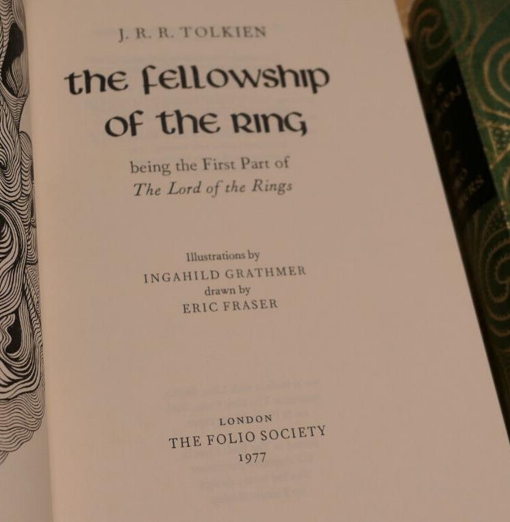 J.R.R. TOLKIEN - Trilogy The Lord Of The Rings - Folio 1977