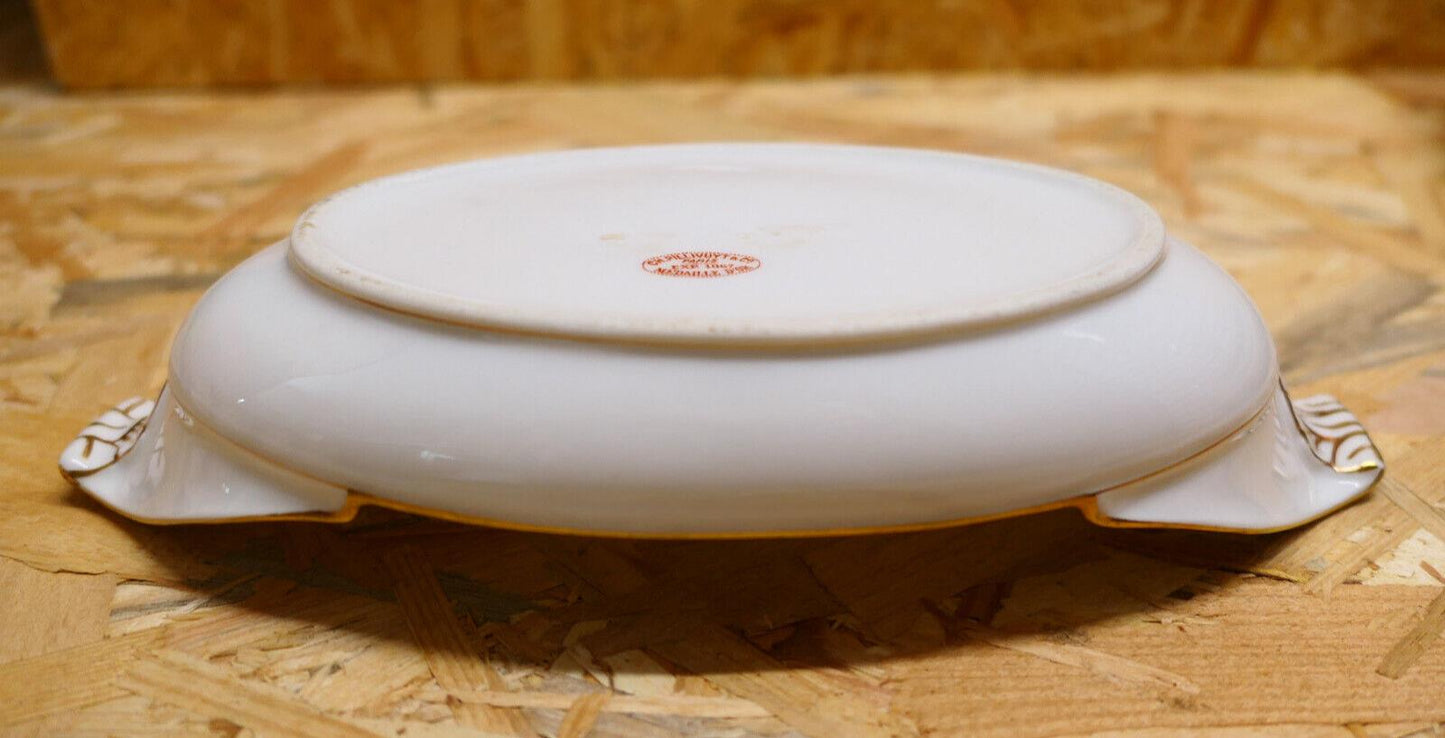 Ancien Grand Ravier En Porcelaine Charles Pillivuyt XIXe