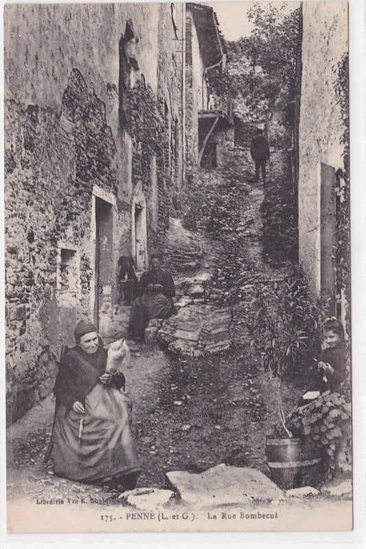 Carte Postale Ancienne CPA Penne - La Rue Bombecul