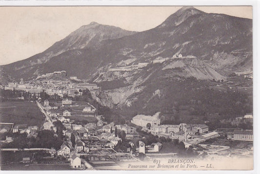 Carte Postale Ancienne CPA Briançon Panorama Sur Briançon Et Les Forts