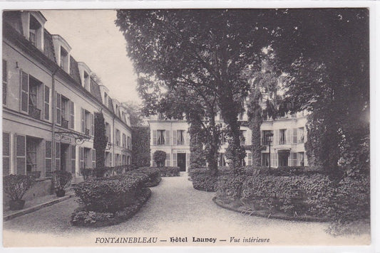 Carte Postale Ancienne CPA 77 - Fontainebleau - Hôtel Launoy - Vue Intérieure
