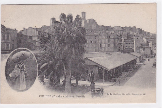 Carte Postale Ancienne CPA 06 - Cannes - Marché Forville