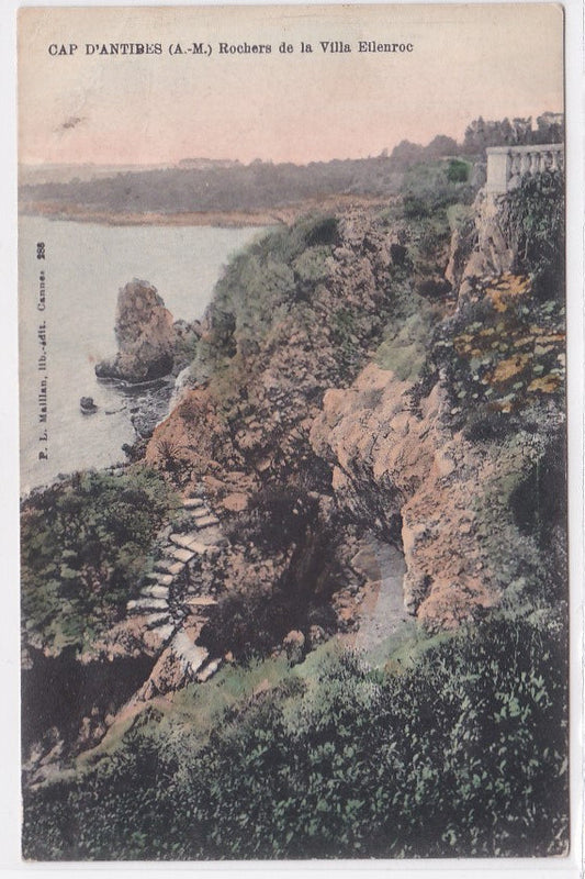 Carte Postale Ancienne CPA 06 - Cap D'Antibes - Rochers De La Villa Eilenroc