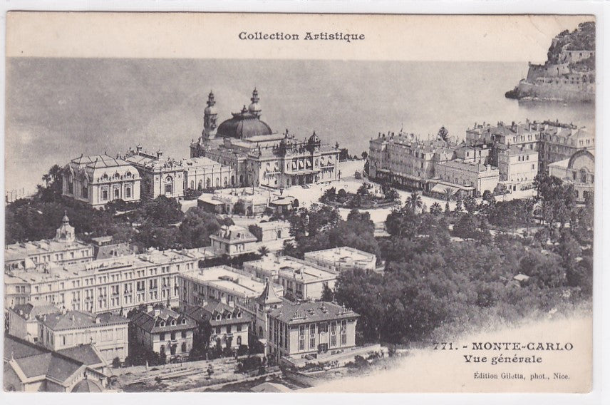 Old Postcard CPA Monte-Carlo - General View