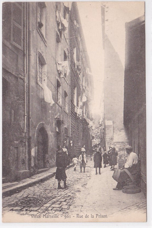 Carte Postale Ancienne CPA 13 - Vieux Marseille - Rue De La Prison