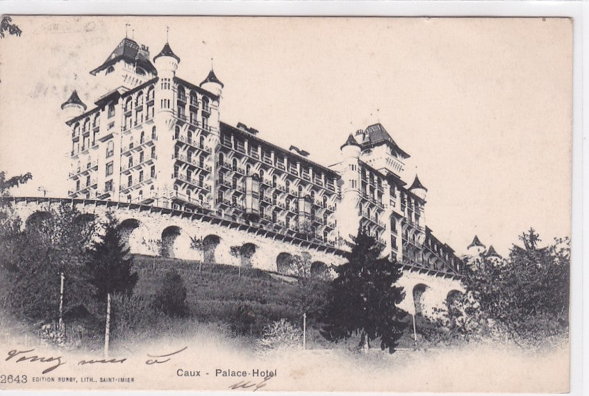 Old Postcard CPA Switzerland - Caux - Palace-Hotel