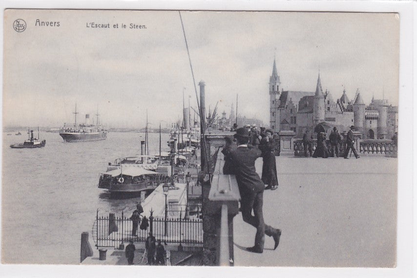 Old Postcard CPA Belgium - Antwerp - The Scheldt and the Steen