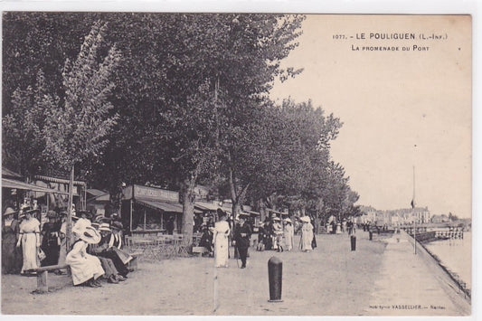 Carte Postale Ancienne CPA 44 - Le Pouliguen - La Promenade Du Port