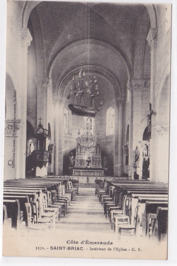 Carte Postale Ancienne CPA 35 - Côte D'Émeraude - Saint-Briac - Intérieur De L'Église