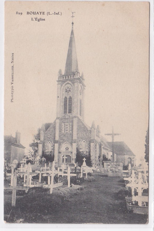 Carte Postale Ancienne CPA 44 - Bouaye - L'Église