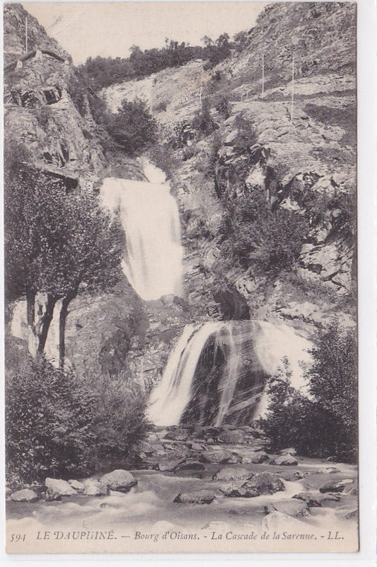 Carte Postale Ancienne CPA 38 - Le Dauphiné - Bourg D'Oisans - La Cascade De La