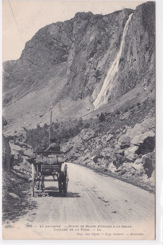 Carte Postale Ancienne CPA 38 - Le Dauphiné - Route De Bourg D'Oisans À La Grave - Cascade De La Pisse