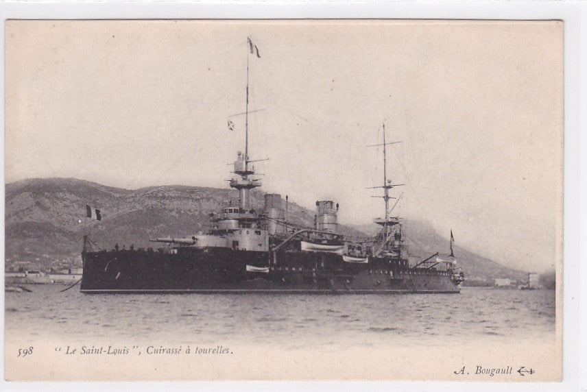 Carte Postale Ancienne CPA Marine De Guerre - Le Saint-Louis - Cuirassé À Tourel