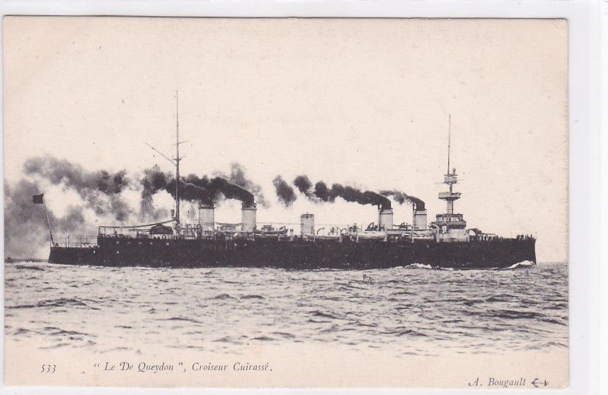 Old Postcard CPA Navy War - The De Queydon, Armored Cruiser
