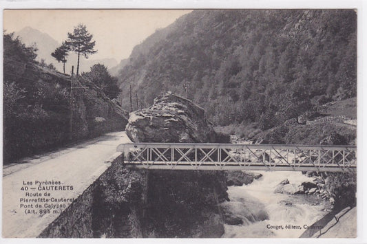 Carte Postale Ancienne CPA 65 - Cauterets - Route De Pierrefitte-Cauterets - Pon