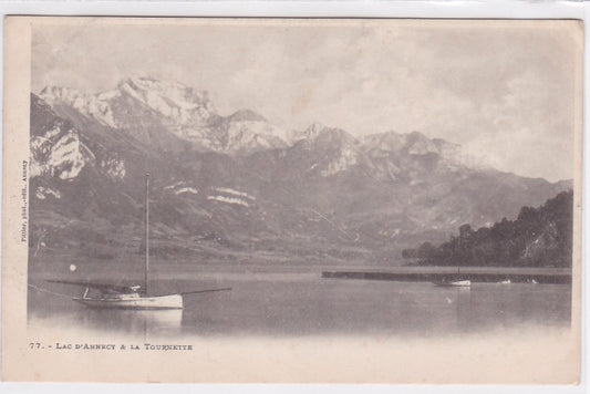 Carte Postale Ancienne CPA 74 - Lac D'Annecy & La Tournette