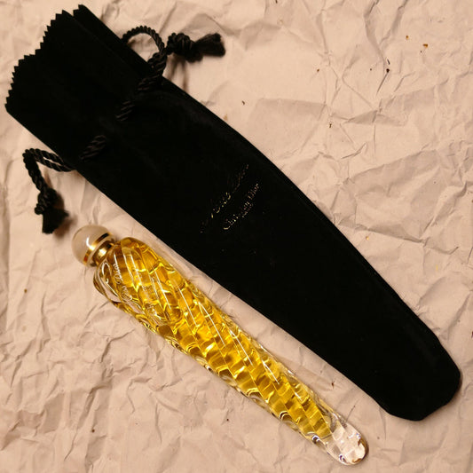 Flacon De Parfum Vintage Miss Dior Christian Dior Torsadé Carotte Avec Sa Pochette Noire