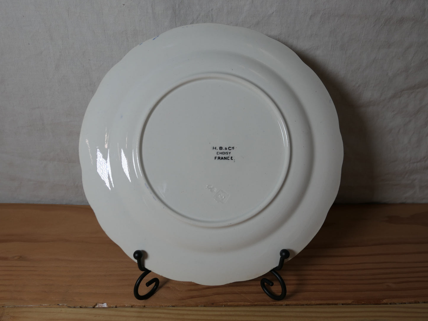 Assiette En Faïence Hippolyte Boulenger HB & Cie Choisy - Histoire Du Tour De France N°2