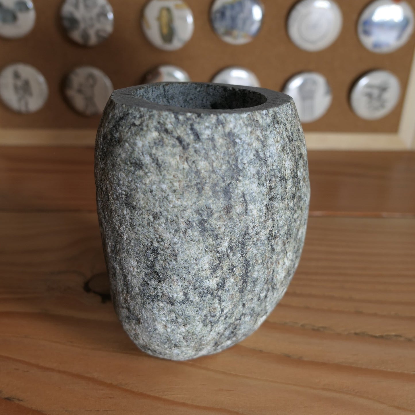 Bougeoir Photophore En Roche Granite Vintage De Claes G. Fjälling