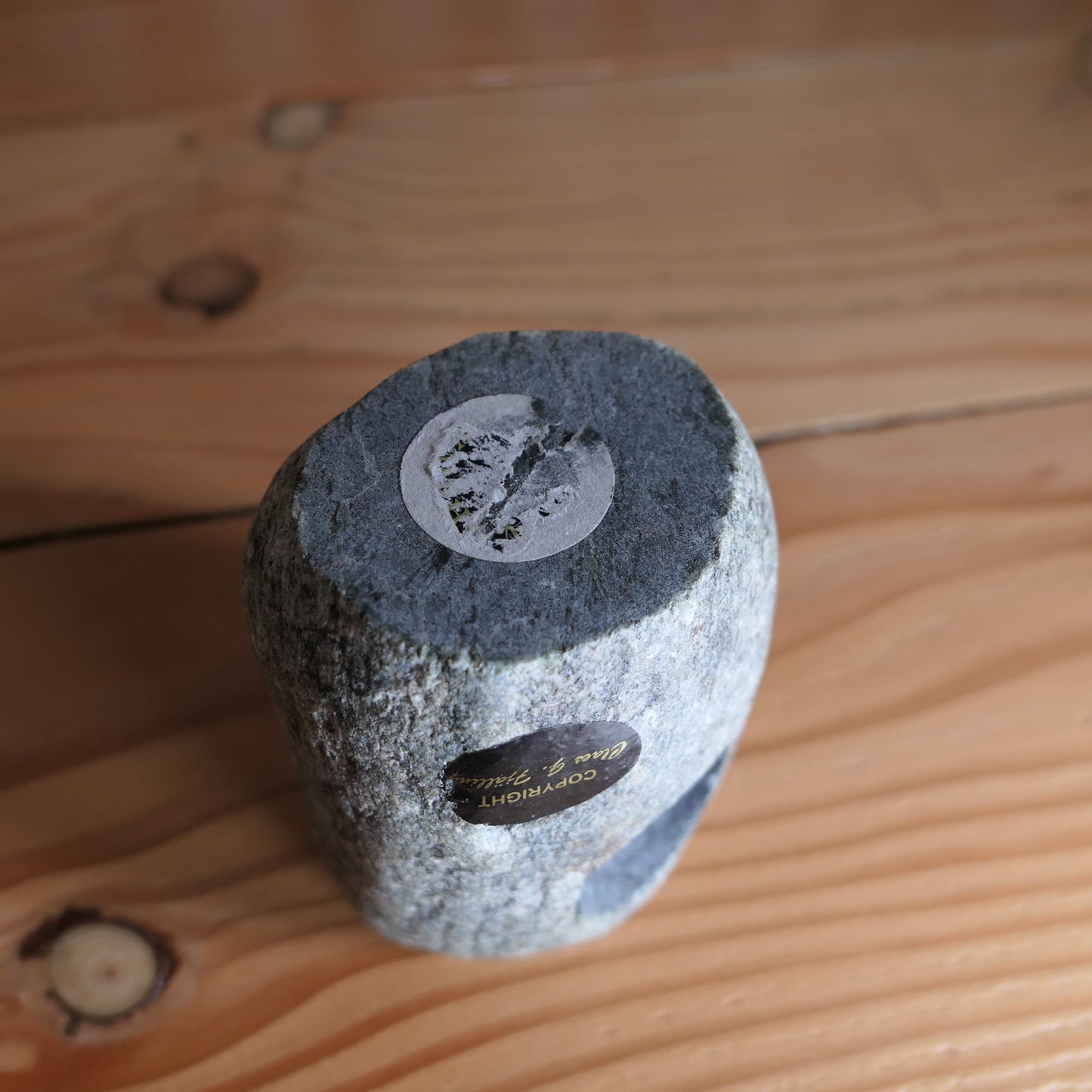 Bougeoir Photophore En Roche Granite Vintage De Claes G. Fjälling
