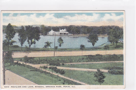 Carte Postale Ancienne CPA USA - Pekin - Illinois - Pavilion And Lake