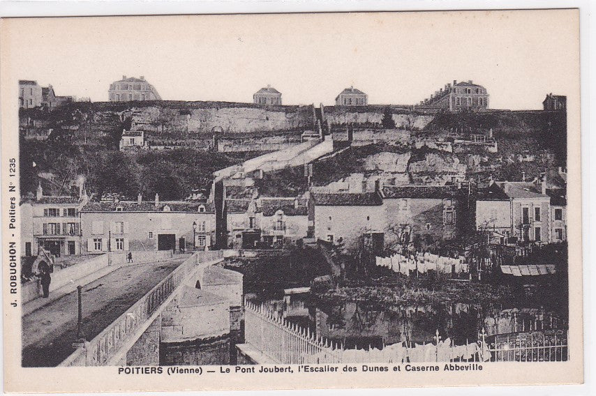 Old Postcard CPA 86 - Poitiers - The Joubert Bridge The Dunes Staircase