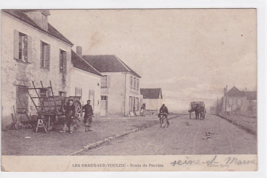 Carte Postale Ancienne CPA 77 Les Ormes-Sur-Voulzie - Route De Provins