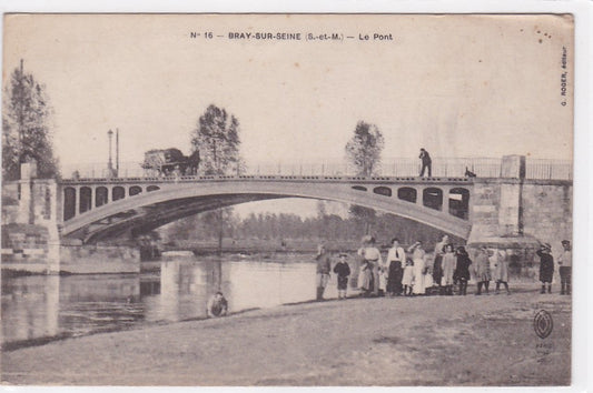 Carte Postale Ancienne CPA 77 Bray-Sur-Seine - Le Pont