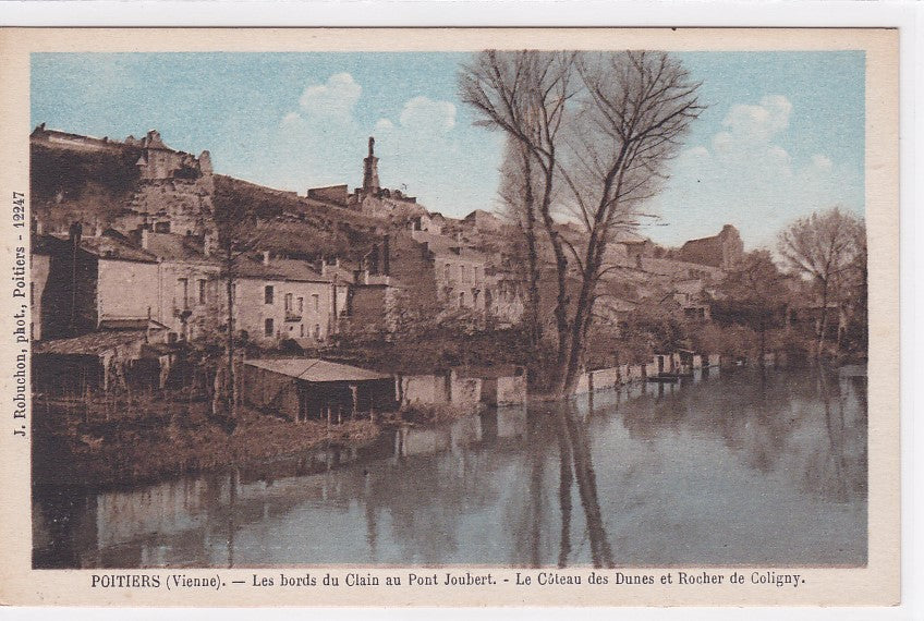 Old Postcard CPA 86 Poitiers - The Banks of the Clain at the Joubert Bridge