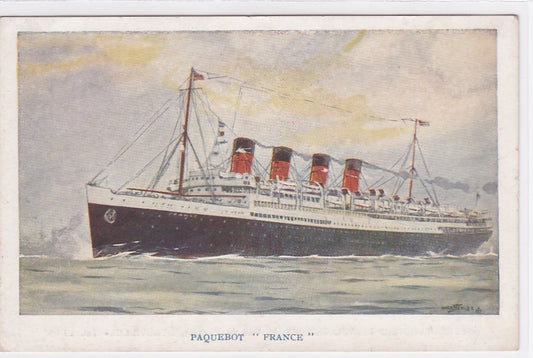 Carte Postale Ancienne CPA Paquebot France - French Line Cie Gle Transatlantique