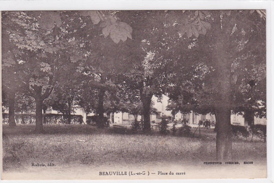 Carte Postale Ancienne CPA 47 Beauville - Place Du Carré