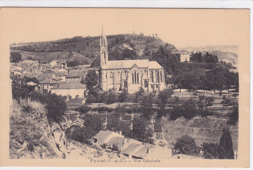 Carte Postale Ancienne CPA 47 Fumel - Vue Générale