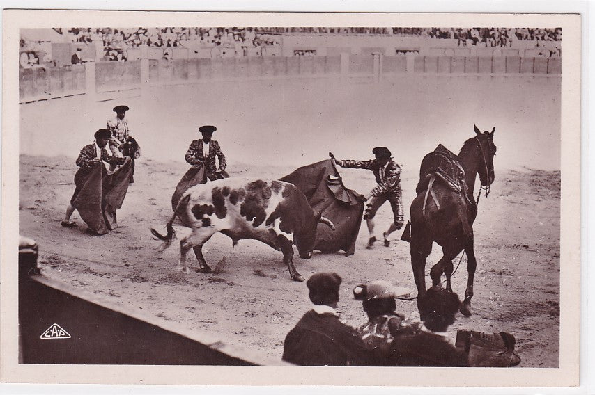 Carte Postale Ancienne CPA Course De Taureaux - Passe De Manteau Dite Véronique