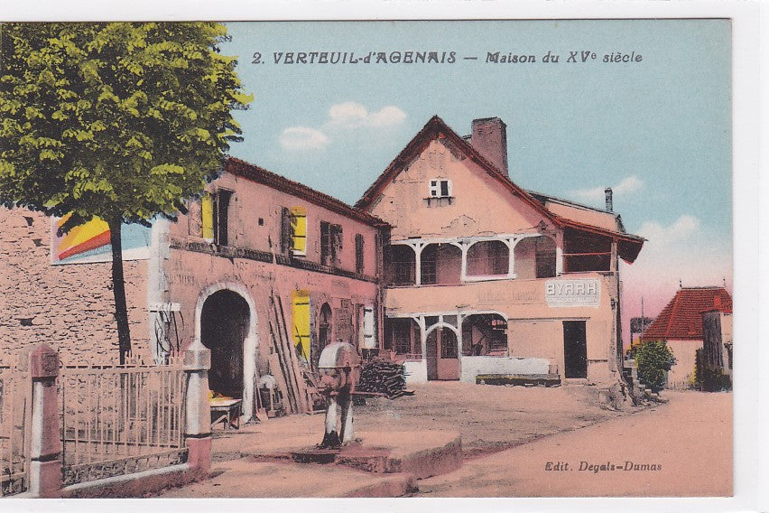 Carte Postale Ancienne CPA 47 Verteuil-D'Agenais - Maison Du XVe Siècle