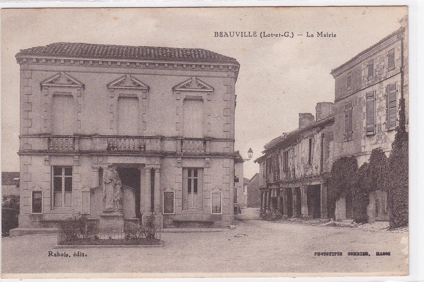 Carte Postale Ancienne CPA 47 Beauville - La Mairie