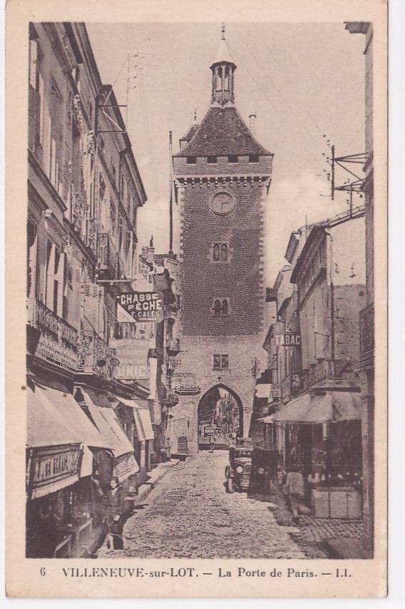 Carte Postale Ancienne CPA 47 Villeneuve-Sur-Lot - La Porte De Paris