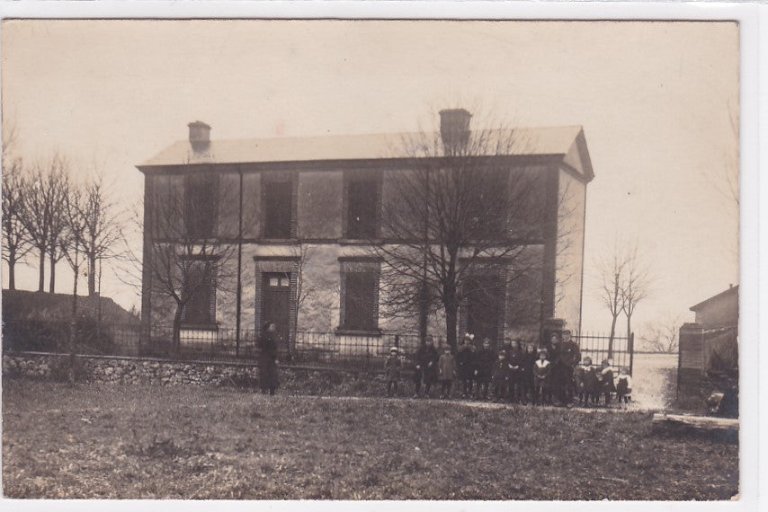 Old Postcard CPA Class Photo Group of Children to Identify