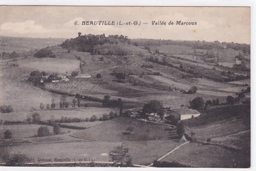 Carte Postale Ancienne CPA 47 Beauville - Vallée De Marcous