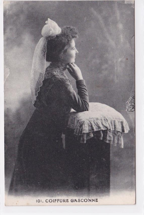 Carte Postale Ancienne CPA 47 Coiffure Gasconne