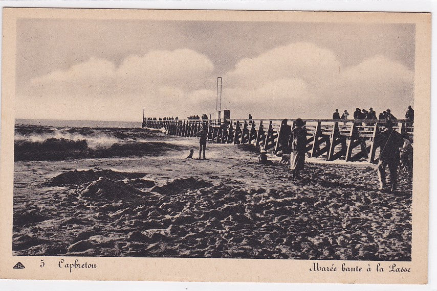 Old Postcard CPA 40 Capbreton - High Tide at La Passe