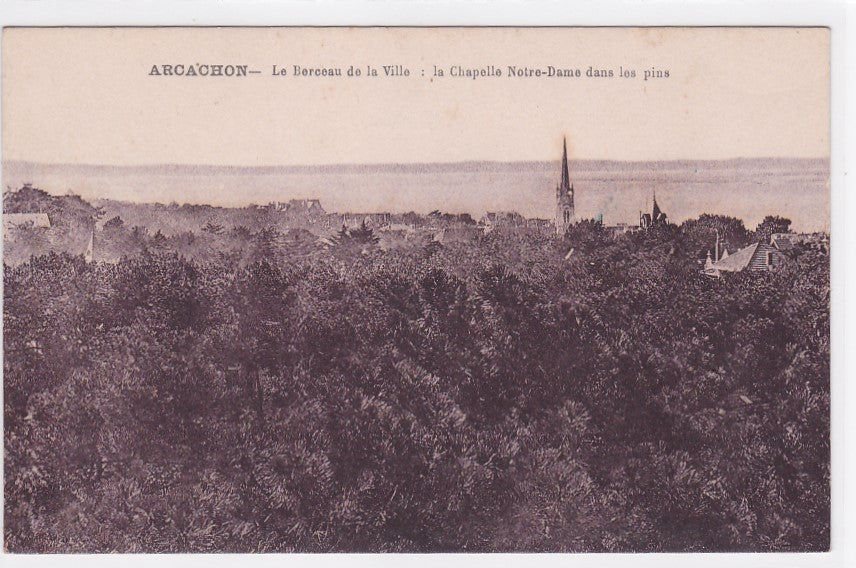 Old Postcard CPA 33 Arcachon - Chapel of Our Lady in the Pines