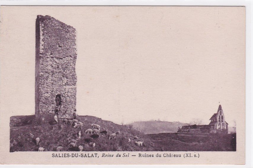 Old Postcard CPA 31 Salies-Du-Salat - Queen of Salt - Castle Ruins