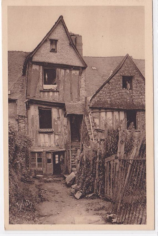 Carte Postale Ancienne CPA Bretagne 35 Fougères - Vieilles Maisons Du XVIe