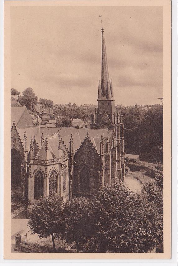 Old Postcard CPA 35 Fougères - St-Sulpice Church