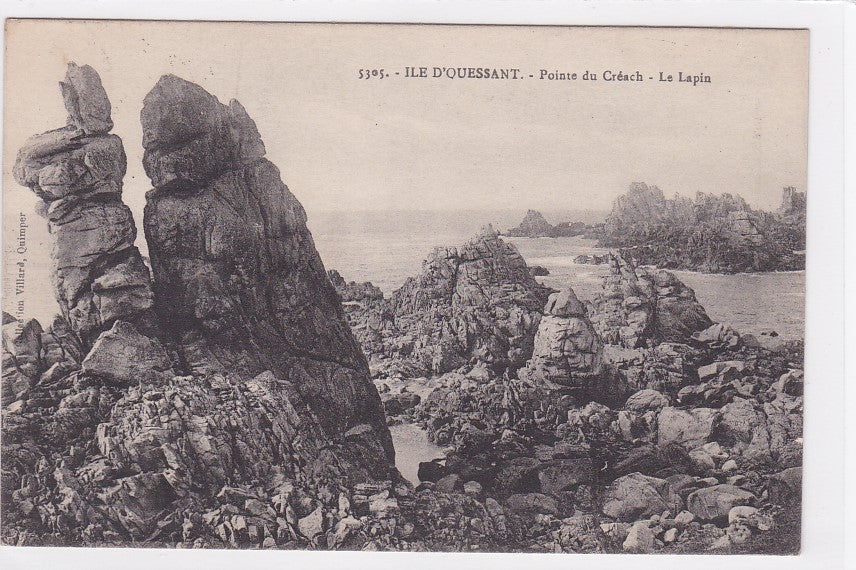 Old Postcard CPA 29 Ouessant Island - Pointe Du Créach - The Rabbit