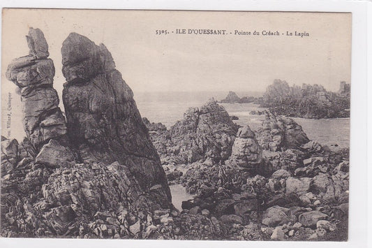 Carte Postale Ancienne CPA 29 Île D'Ouessant - Pointe Du Créach - Le Lapin
