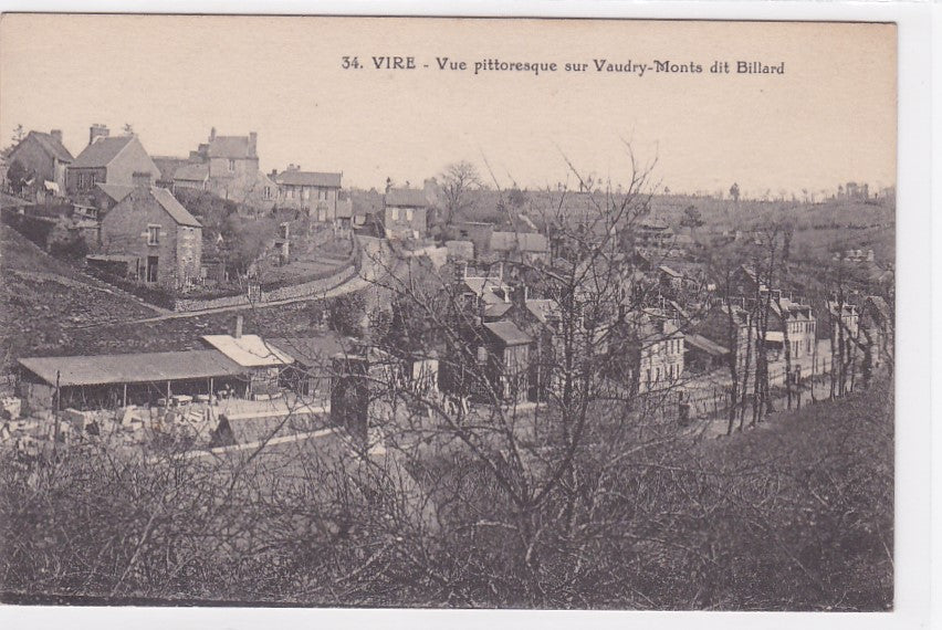 Carte Postale Ancienne CPA Vire - Vue Pittoresque Sur Vaudry-Monts Dit Billard