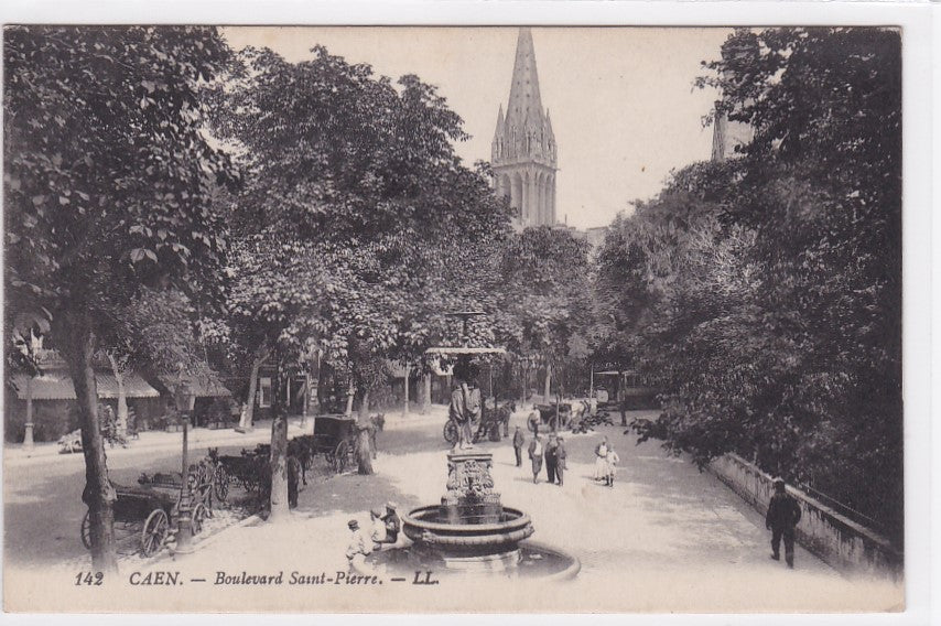 Carte Postale Ancienne CPA 14 Caen - Boulevard Saint-Pierre